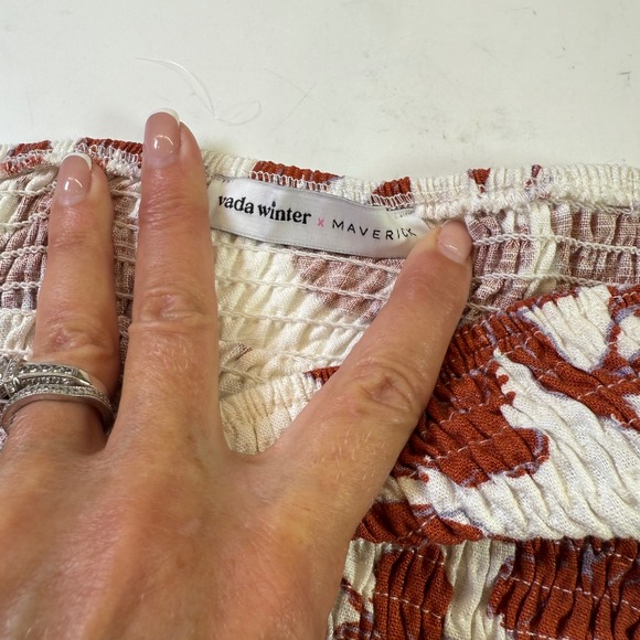 VADA WINTER x MAVERICK‎ 2 Piece Set Double Breasted Blazer Tube Top Floral Large - Picture 3 of 8